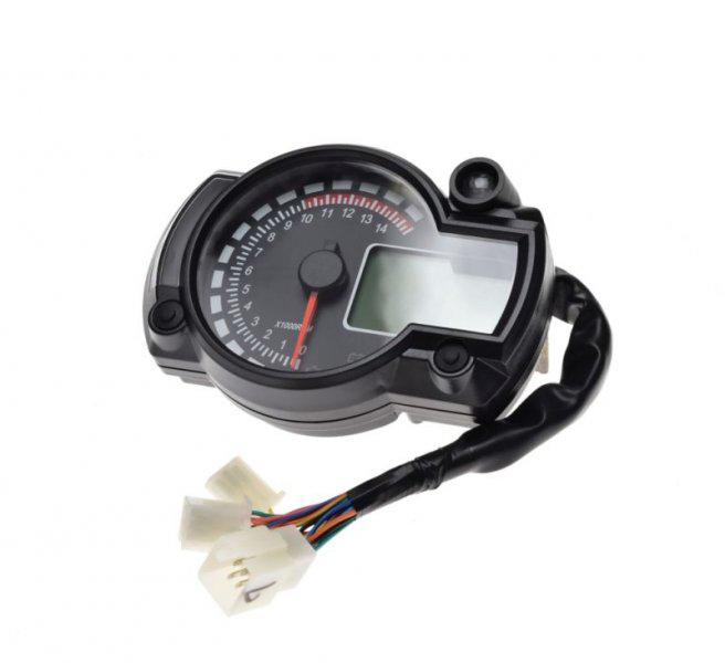 Ceas kilometraj digital, turometru analog, universal, culoare negru [4]