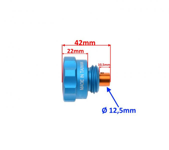 Ceas temperatura ulei, M26x3, culoare albastru [2]