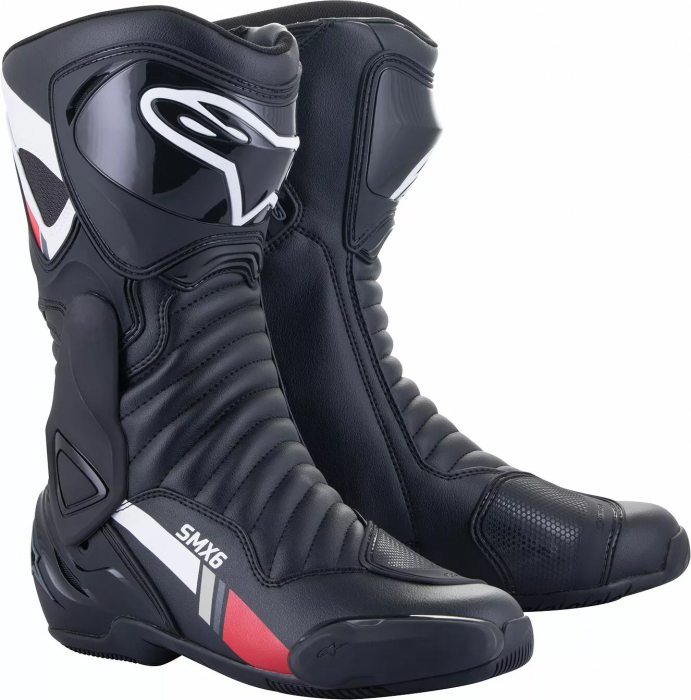 Cizme Alpinestars SMX-6 v2 culoare Negru Alb Rosu marimea 41