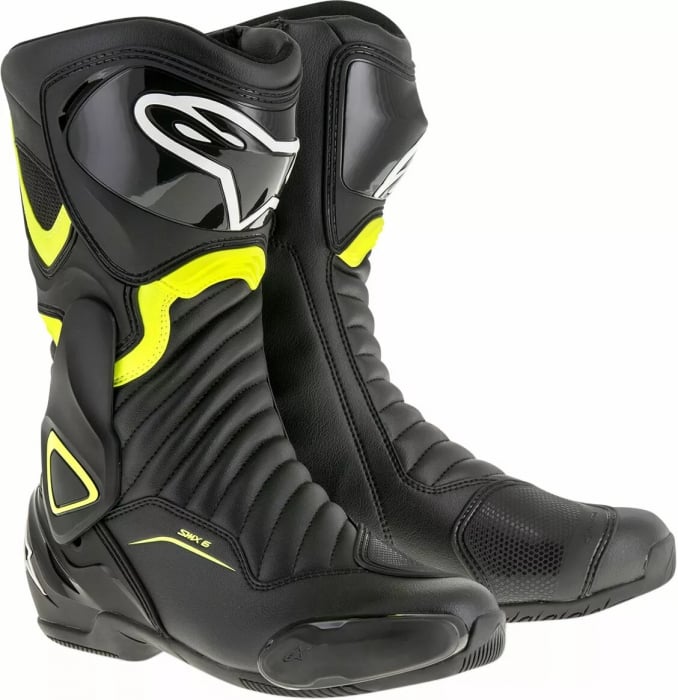 Cizme Alpinestars SMX-6 v2 culoare Negru Verde marimea 40