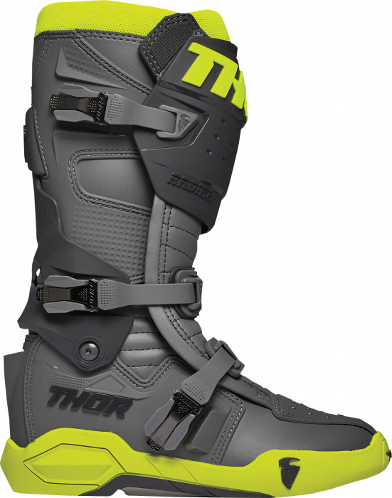 Cizme Atv/Cross Thor Radial, culoare gri/galben fluo, marime 44.5 [2]