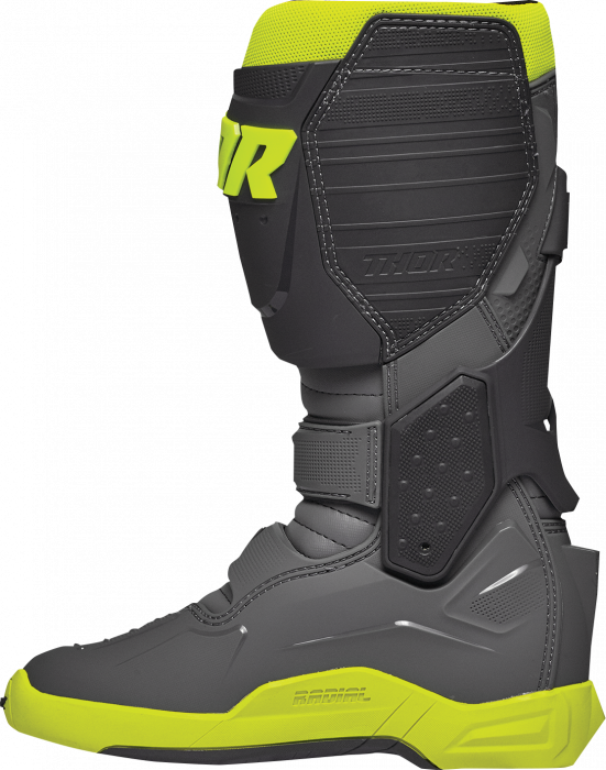 Cizme Atv/Cross Thor Radial, culoare gri/galben fluo, marime 44.5 [3]
