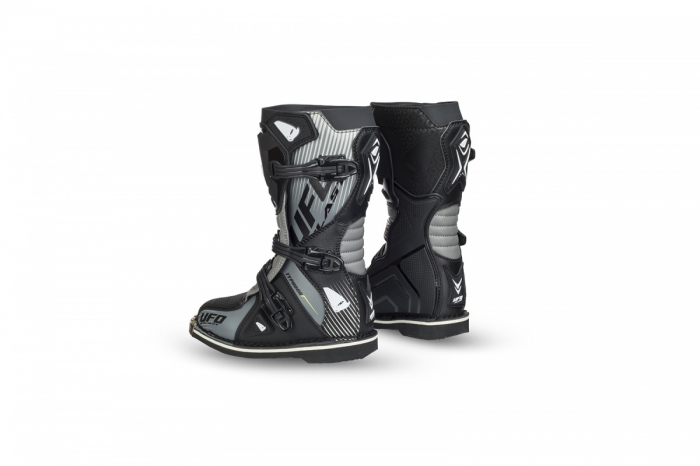 Cizme atv/cross Ufo Typhoon, pentru copii, culoare negru/gri, marime 34 [2]