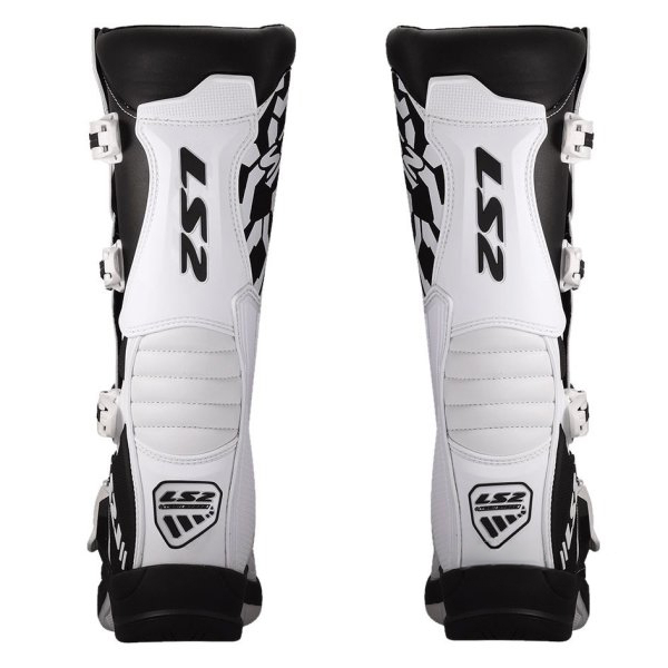 Cizme Cross/Enduro LS2 Raptor, marime 43, culoare negru/alb [3]