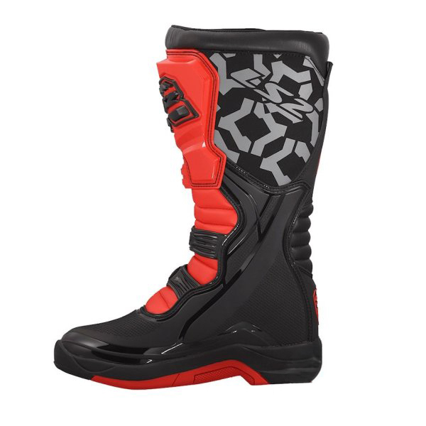 Cizme Cross/Enduro LS2 Raptor, marime 43, culoare negru/rosu [2]