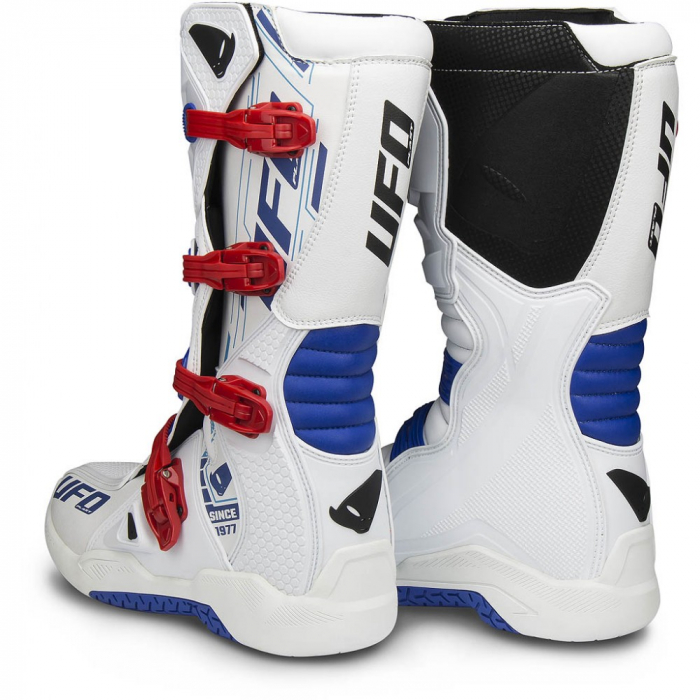 Cizme motocross Ufo Plast ELEKTRON , culoare alb/rosu , marime 44 [2]