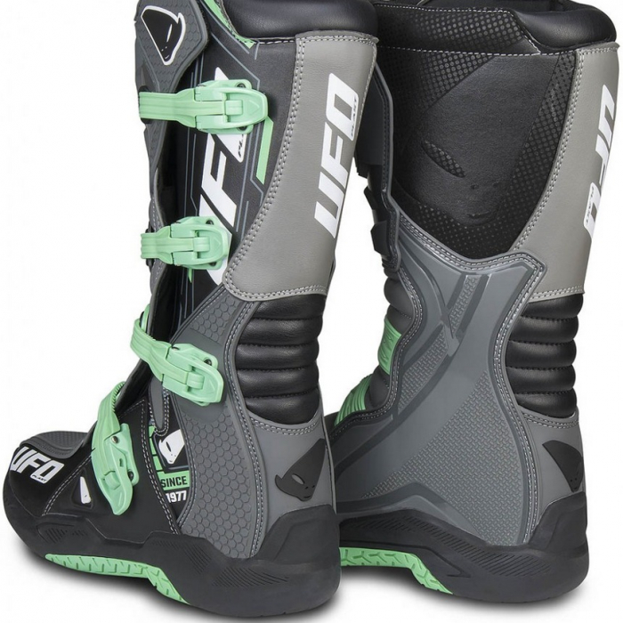 Cizme motocross Ufo Plast ELEKTRON , culoare gri/verde , marime 42 [2]