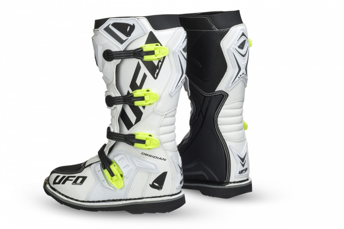 Cizme Motocross Ufo Plast OBSIDIAN, culoare Alb/Negru/Verde, marime 41 [2]