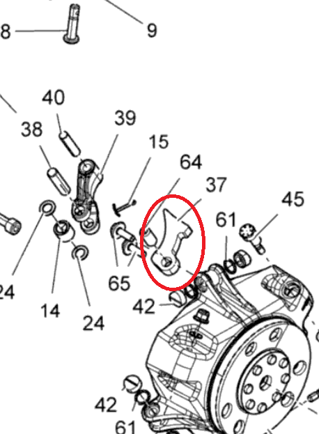 Contragreutate 441 variator Ski-Doo Summit X 800RETEC XM-163, 2015