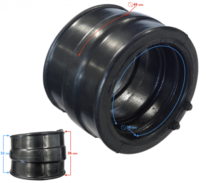 Cot flansa admisie Barton NXT250, 4T [3]