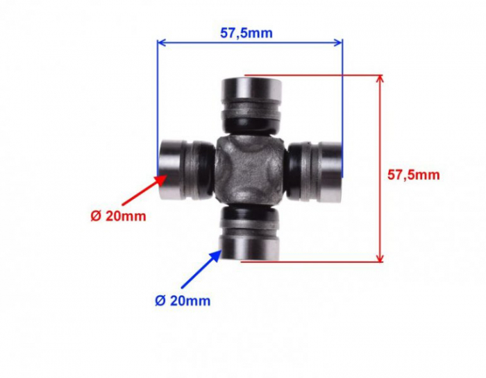 Cruce cardanica ATV si sigurante 4x20mm [3]