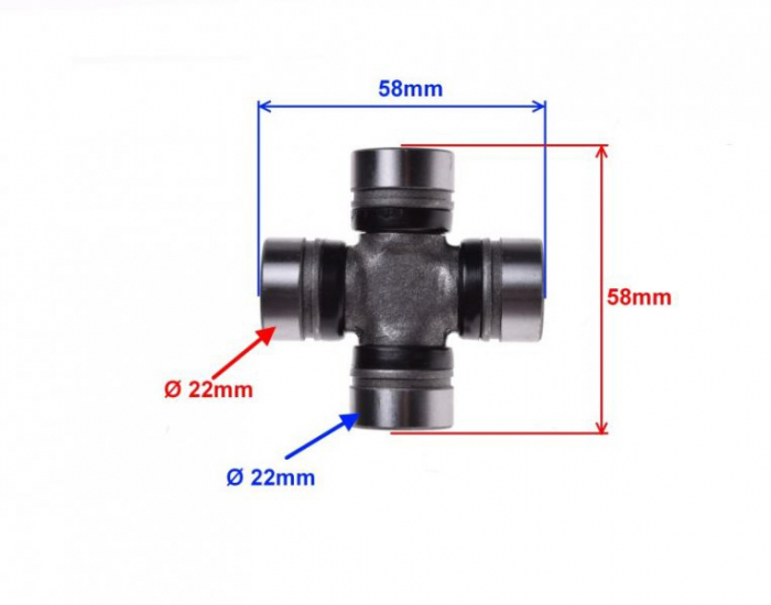 Cruce cardanica ATV si sigurante 4x22mm [3]
