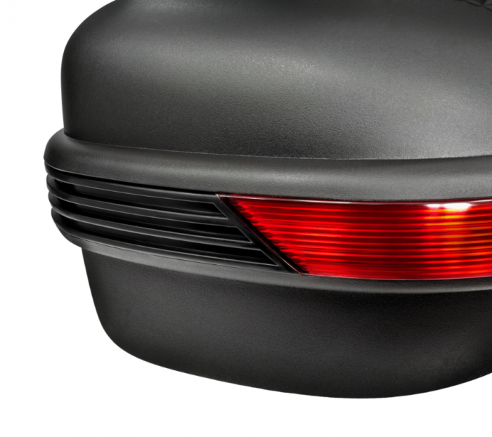 Cutie bagaje (top case) A07, 30l, culoare negru, reflector rosu [9]