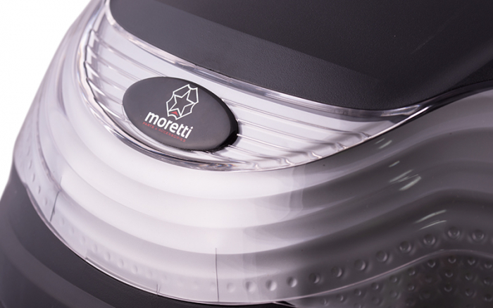 Cutie cu suport 32L, Moretti MR-815, culoare negru, reflector alb [2]