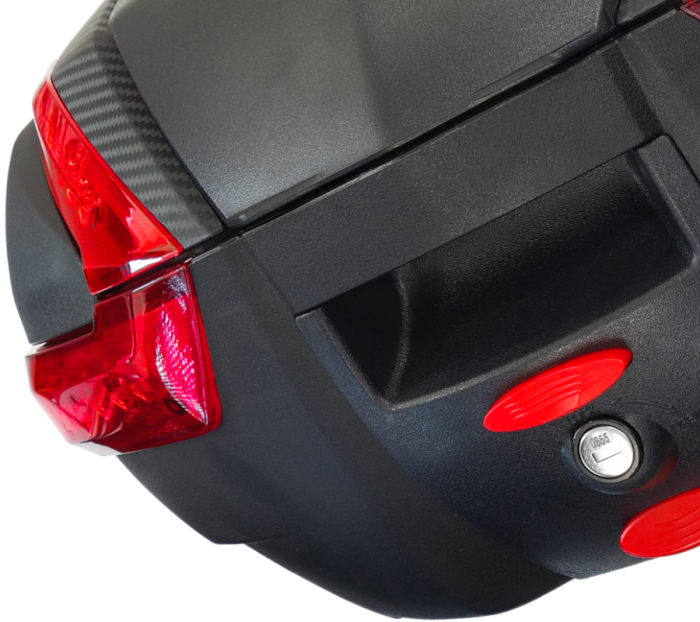 Cutie cu suport 35L, Moretti MR-888, culoare negru, reflector rosu [7]