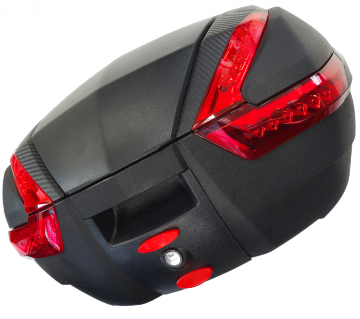 Cutie cu suport 35L, Moretti MR-888, culoare negru, reflector rosu [2]