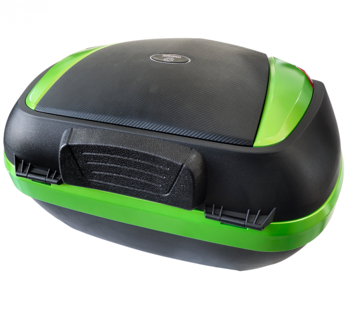 Cutie cu suport 35L, Moretti MR-888, culoare negru/verde, reflector rosu [4]