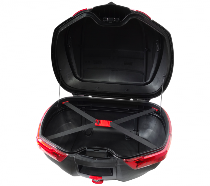 Cutie cu suport 35L, Moretti MR-888, culoare negru/verde, reflector rosu [3]