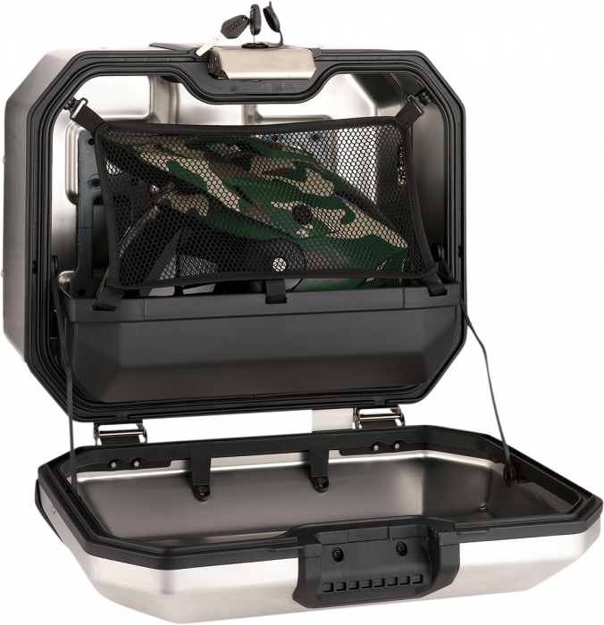 Cutie laterala stanga moto, Kenai by Moose Racing, 47l, culoare argintiu [4]