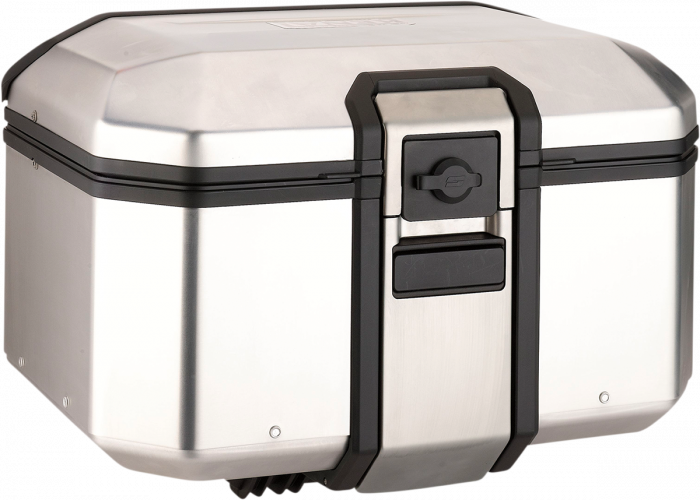 Cutie laterala stanga moto, Kenai by Moose Racing, 47l, culoare argintiu [2]