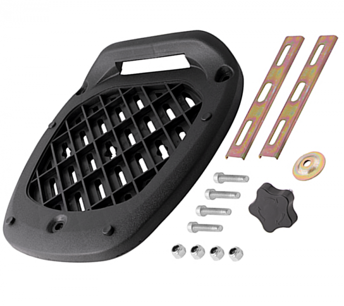 Cutie spate motociclete Moretti MR-807, 28 L, culoare negru, reflector rosu [3]