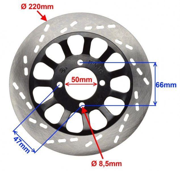 Disc de frana diametru exterior 220mm, grosime 4mm [2]