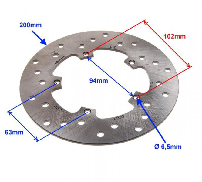 Disc frana fata Piaggio Fly 125, grosime 4.2mm [2]