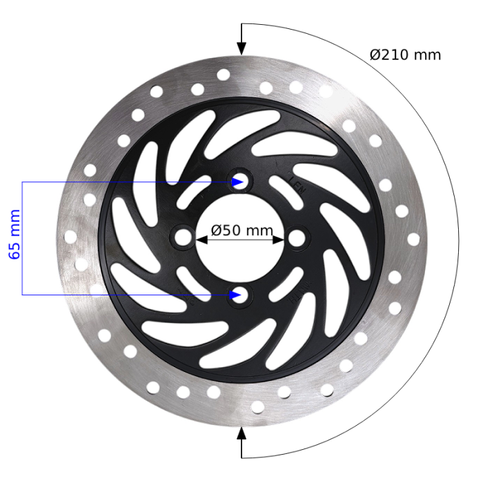 Disc frana Atv XTR 200 cc, Diametru 210mm [2]