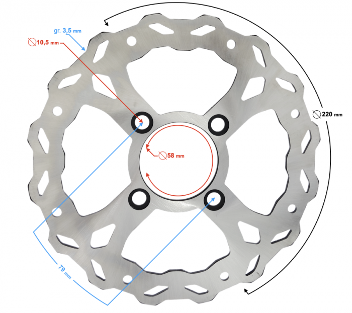 Disc frana spate Barton NXT 250, an 2021 [2]