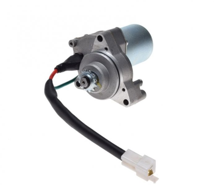 Electromotor 4T, carcasa cromata, 12 dinti