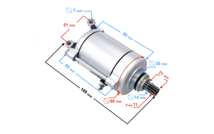Electromotor Bashan 11 dinti [2]