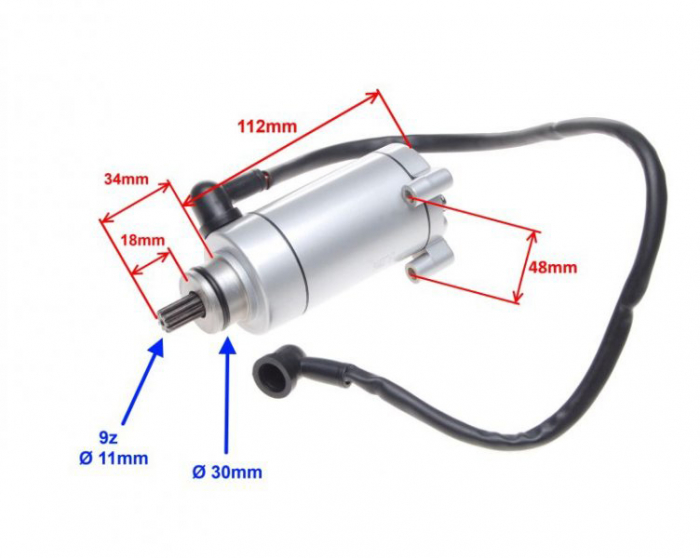 Electromotor Romet, 9 dinti [2]