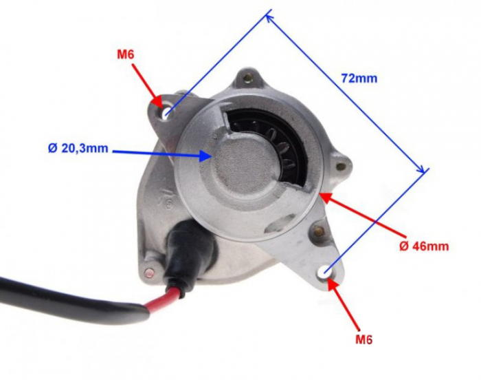 Electromotor TB50, 14 dinti [2]