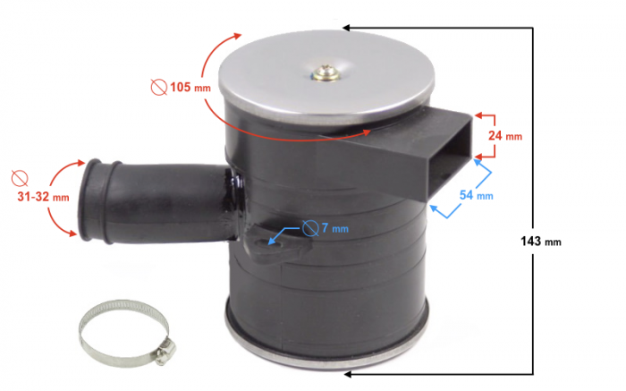 Filtru aer Barton Sprint, Figther 50cc, euro5 [2]