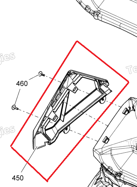 Filtru aer dreapta Ski-Doo