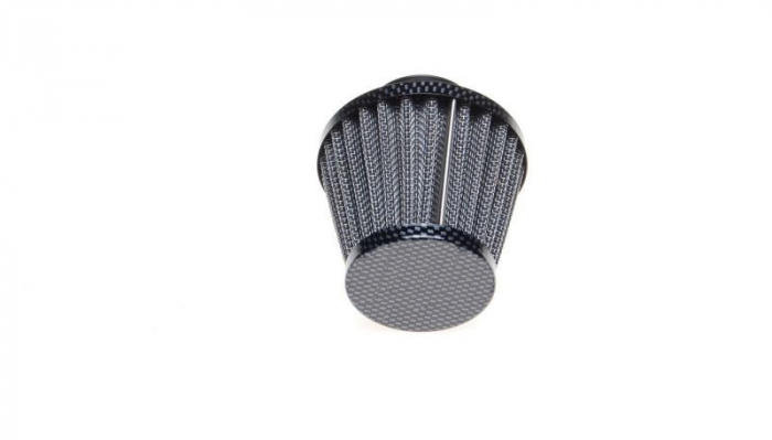 Filtru aer sport conic d.28mm, carbon [2]
