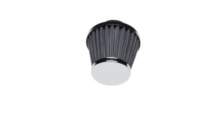 Filtru aer sport conic d.30mm, crom [2]