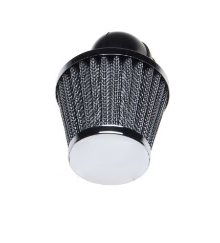 Filtru aer sport conic, d.38 mm, cot 90', cromat [2]