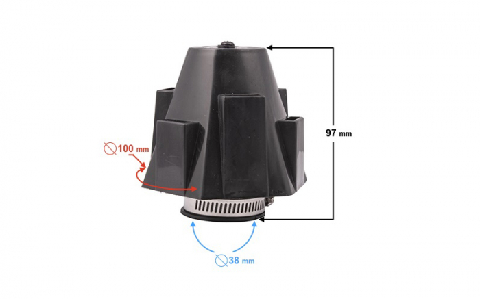 Filtru aer sport conic d.38 mm [4]