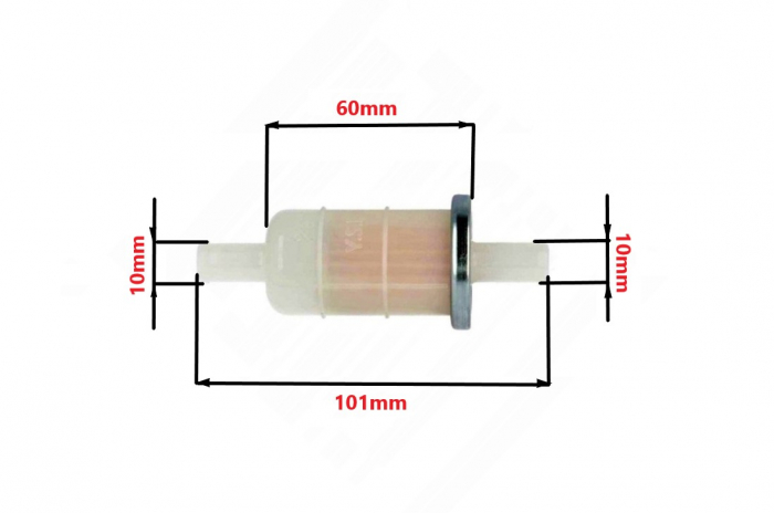 Filtru benzina universal motociclete >500cc,10mm [2]