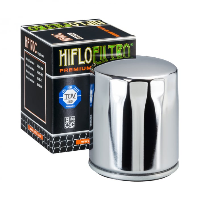 Filtru Ulei HF170B Cromat Hiflofiltro Harley 63796-77 , 63805-80A , 63805-80T , 63806-83