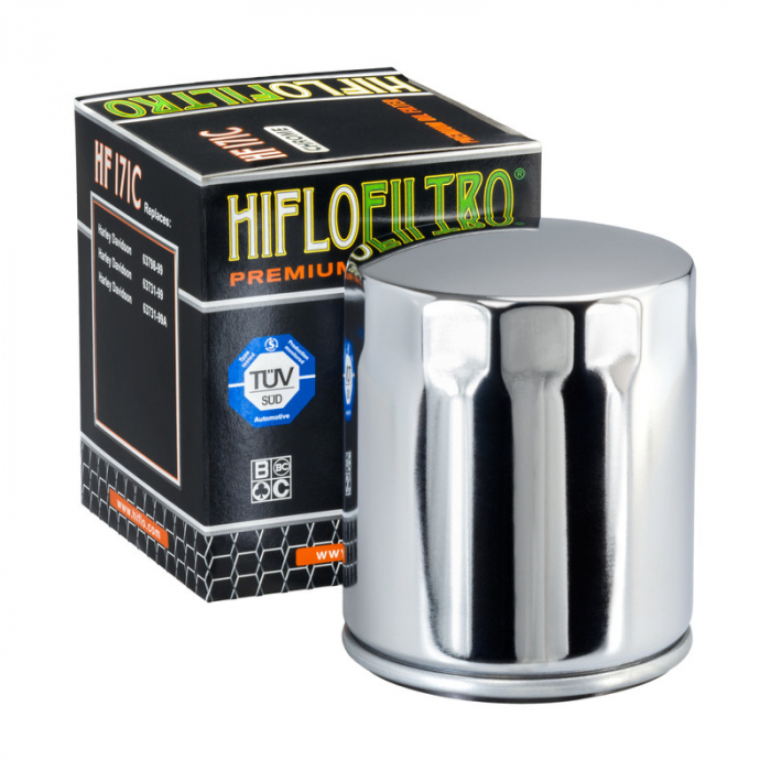 Filtru Ulei HF171 Cromat Hiflofiltro Harley 63731-99 63731-99A 63798-99