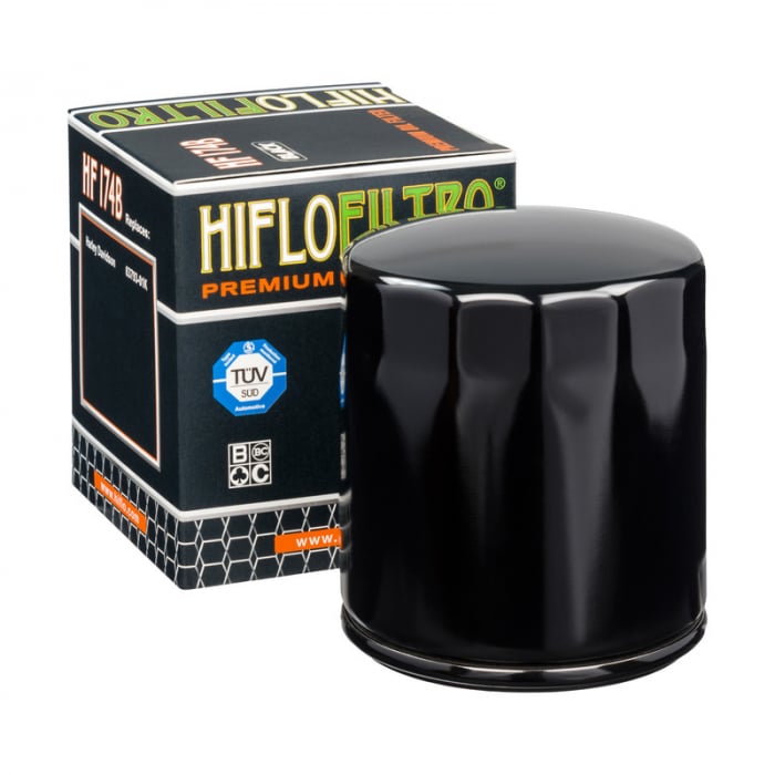 Filtru Ulei HF174 Negru Hiflofiltro Harley 63793-01K