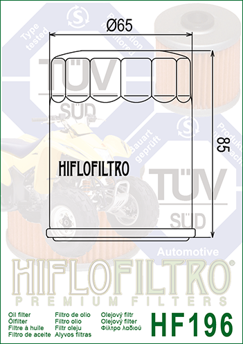 Filtru Ulei HF196 Hiflofiltro Polaris 2540006 [2]