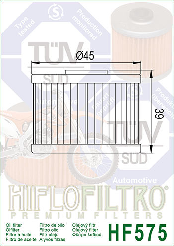 Filtru Ulei HF575 Hiflofiltro Aprilia 853517 [2]