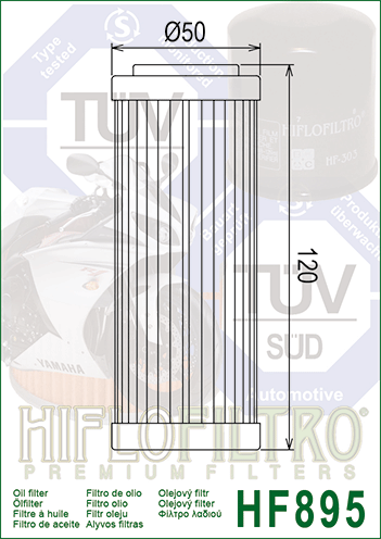 Filtru Ulei HF895 Hiflofiltro Ural IMZ-8.101-01090-01 [2]
