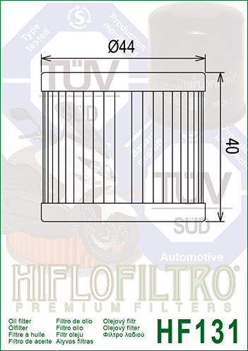 Filtru Ulei Hiflofiltro HF131 Hyosung , Keeway , Kreidler , Mash , Qingqi, Sachs , SFM , Suzuki , SYM