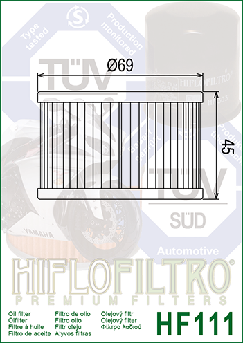 Filtru Ulei Hiflofiltro Honda HF111 [2]