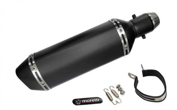 Final toba moto universala STAL013, diametru teava 51mm, culoare negru [3]
