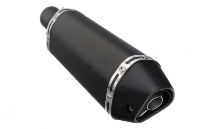 Final toba moto universala STAL013, diametru teava 51mm, culoare negru [2]